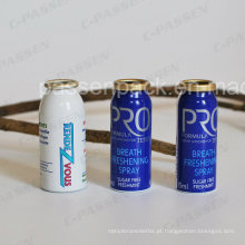 Recipiente pequeno de aerossol de alumínio para embalagem de spray refrescante de respiração (PPC-AAC-036)